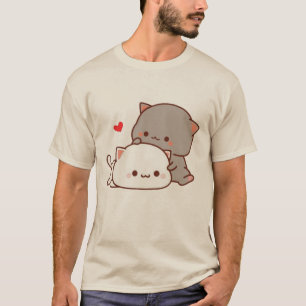 cute mochi peach cat  T-Shirt