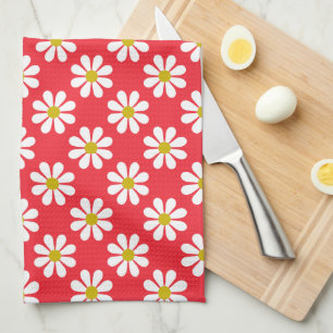Cute Mod Flowers Kitchen Towel