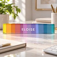 Cute Modern Abstract Vibrant Rainbow Stripes Art
