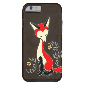 Cute Modern Artsy Fox Painting Tough Iphone 6 Case by ArtsyKidsy at Zazzle