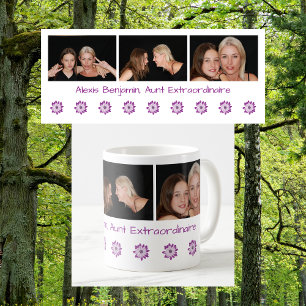 Cute Modern Aunt Extraordinaire Name BAE Photos  Coffee Mug