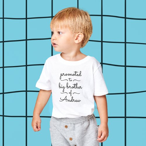 Cute Modern Big Brother Sister Minimal Typography Toddler T_shirt