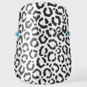 Cute Modern Black White Leopard Cheetah Safety Face Shield (Front)