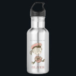 Cute Modern Blush Pink Girl Little Sailor Nautical Stainless Steel Water Bottle<br><div class="desc">If you need any further customisation please feel free to message me on yellowfebstudio@gmail.com.</div>