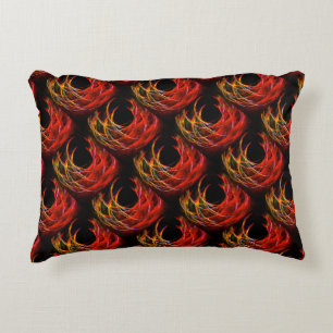Cute Modern Boho Elegant Abstract Art Pattern #503 Accent Pillow