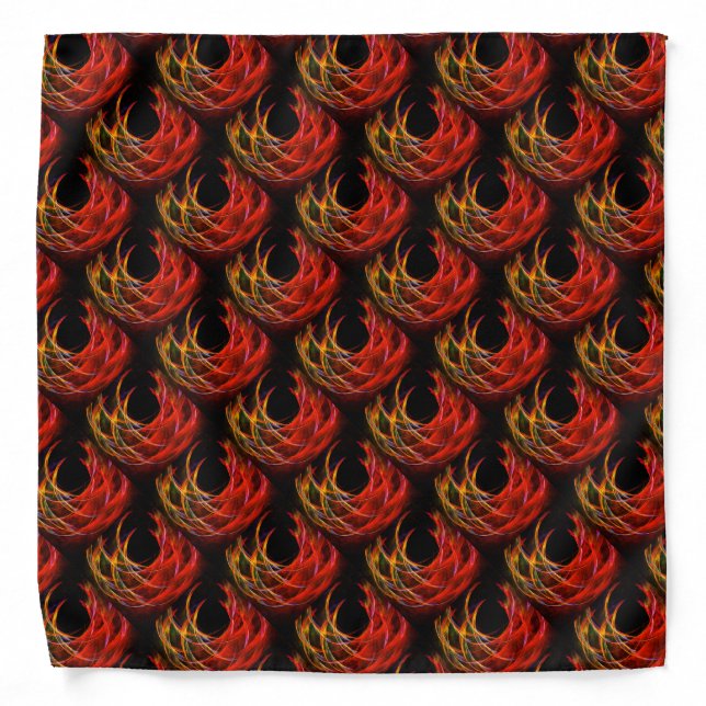 Cute Modern Boho Elegant Abstract Art Pattern #503 Bandana (Front)