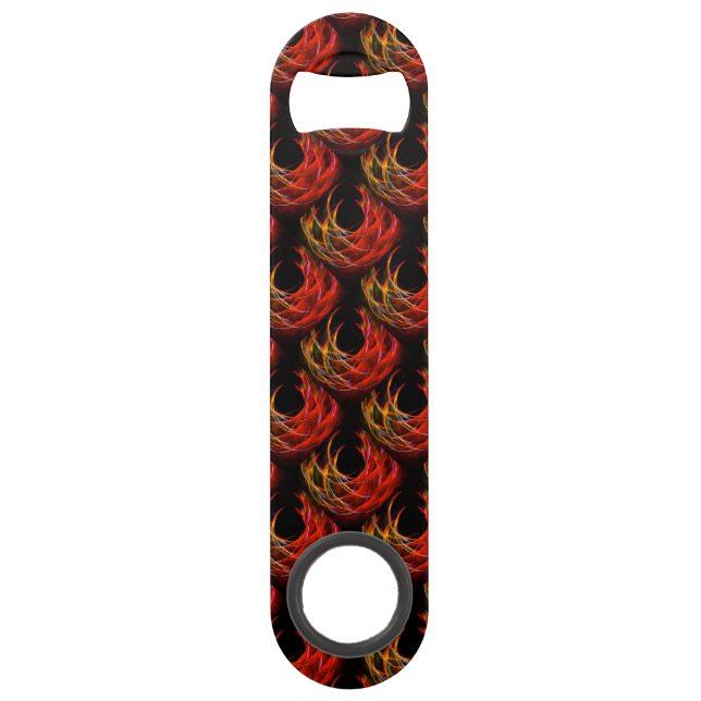 Cute Modern Boho Elegant Abstract Art Pattern #503 Bar Key (Front)