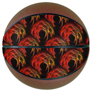 Cute Modern Boho Elegant Abstract Art Pattern #503 Basketball