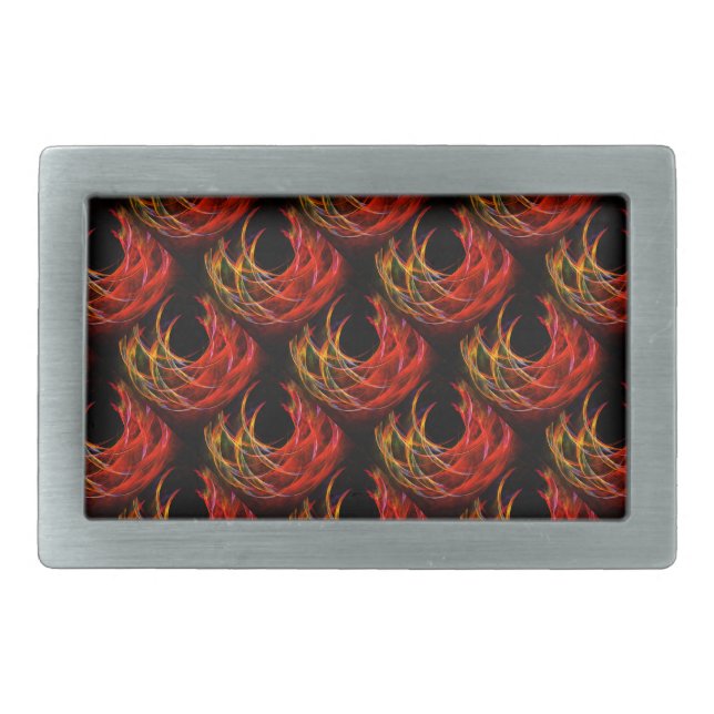 Cute Modern Boho Elegant Abstract Art Pattern #503 Belt Buckle (Front)