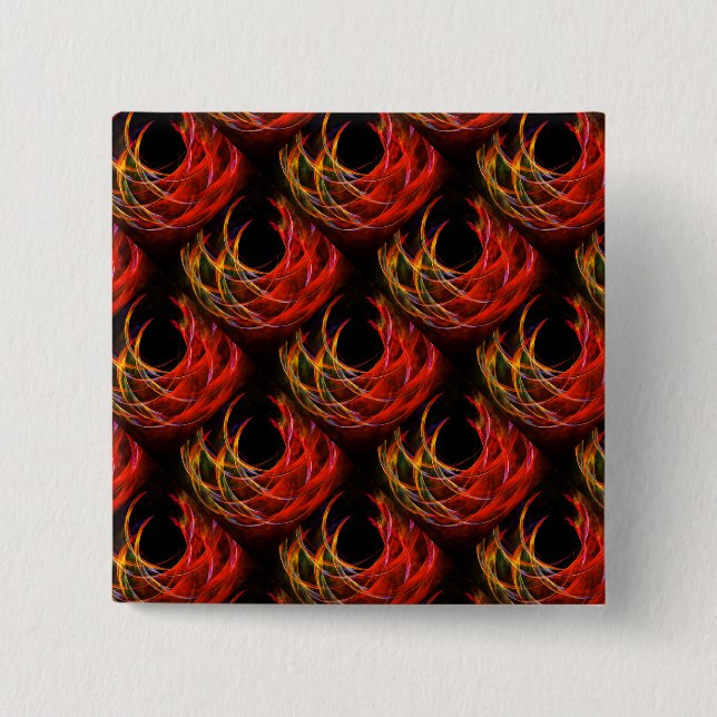 Cute Modern Boho Elegant Abstract Art Pattern #503 Button (Front)