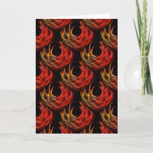 Cute Modern Boho Elegant Abstract Art Pattern #503 Card (Front)
