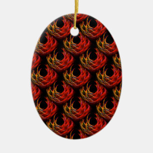 Cute Modern Boho Elegant Abstract Art Pattern #503 Ceramic Ornament