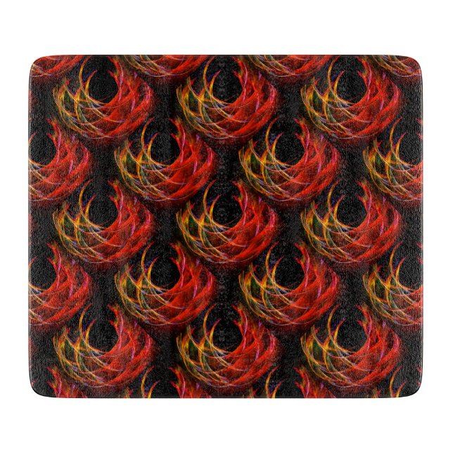 Cute Modern Boho Elegant Abstract Art Pattern #503 Cutting Board (Front)