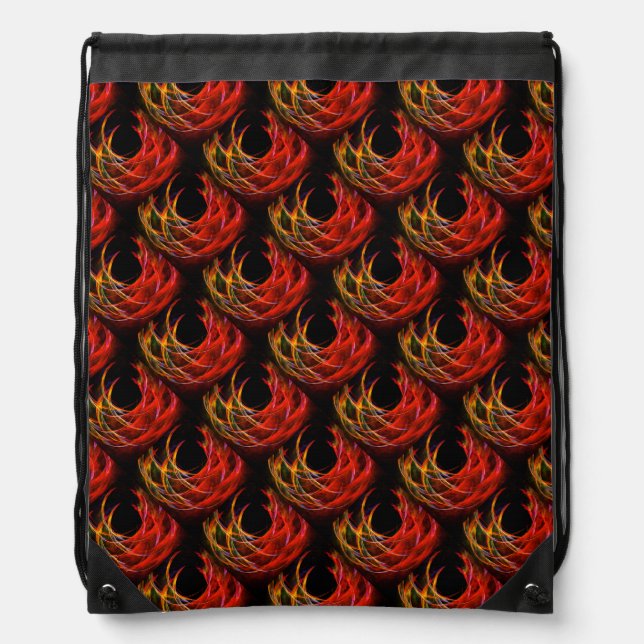 Cute Modern Boho Elegant Abstract Art Pattern #503 Drawstring Bag (Front)