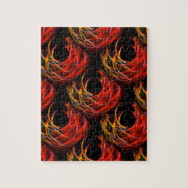 Cute Modern Boho Elegant Abstract Art Pattern #503 Jigsaw Puzzle (Vertical)