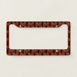 Cute Modern Boho Elegant Abstract Art Pattern #503 License Plate Frame