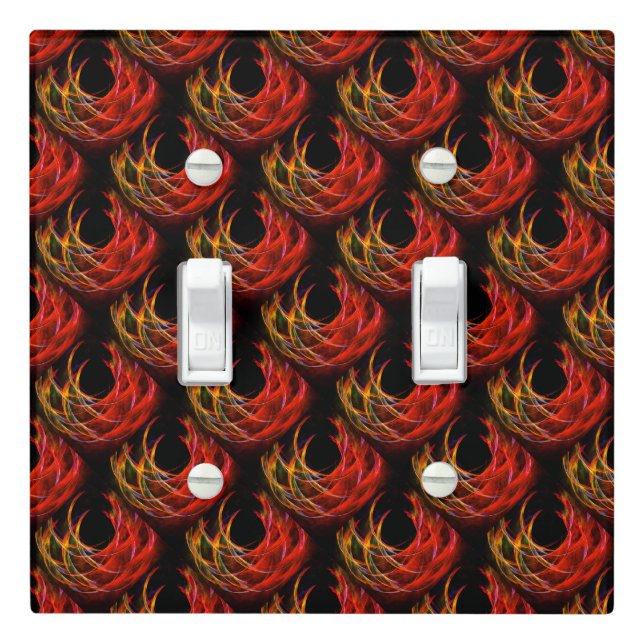 Cute Modern Boho Elegant Abstract Art Pattern #503 Light Switch Cover (In Situ)