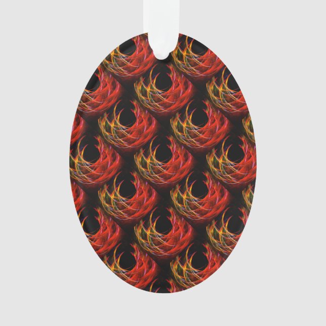 Cute Modern Boho Elegant Abstract Art Pattern #503 Ornament (Front)
