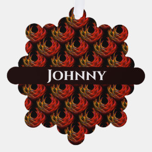 Cute Modern Boho Elegant Abstract Art Pattern #503 Ornament Card