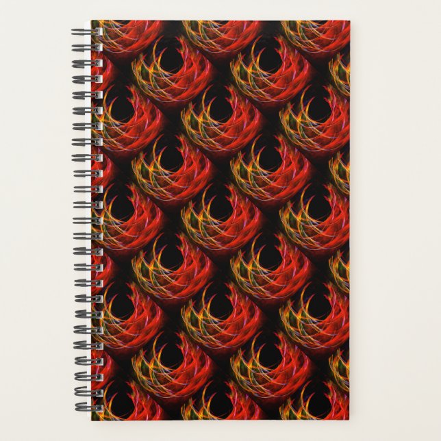 Cute Modern Boho Elegant Abstract Art Pattern #503 Planner (Front)