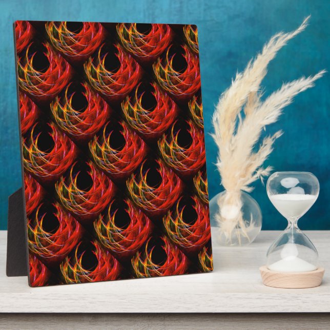 Cute Modern Boho Elegant Abstract Art Pattern #503 Plaque (Side)