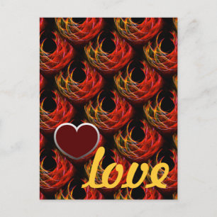 Cute Modern Boho Elegant Abstract Art Pattern #503 Postcard