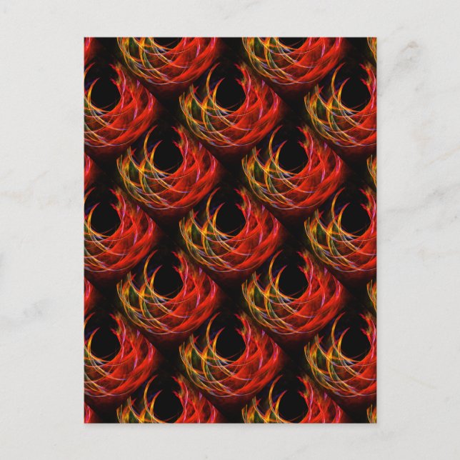 Cute Modern Boho Elegant Abstract Art Pattern #503 Postcard (Front)