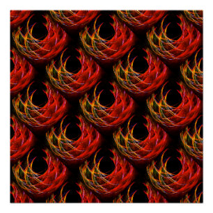 Cute Modern Boho Elegant Abstract Art Pattern #503 Poster