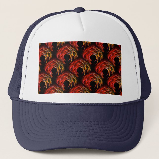 Cute Modern Boho Elegant Abstract Art Pattern #503 Trucker Hat (Front)