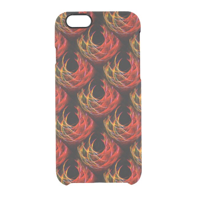 Cute Modern Boho Elegant Abstract Art Pattern #503 Uncommon iPhone Case (Back)