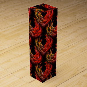 Cute Modern Boho Elegant Abstract Art Pattern #503 Wine Box