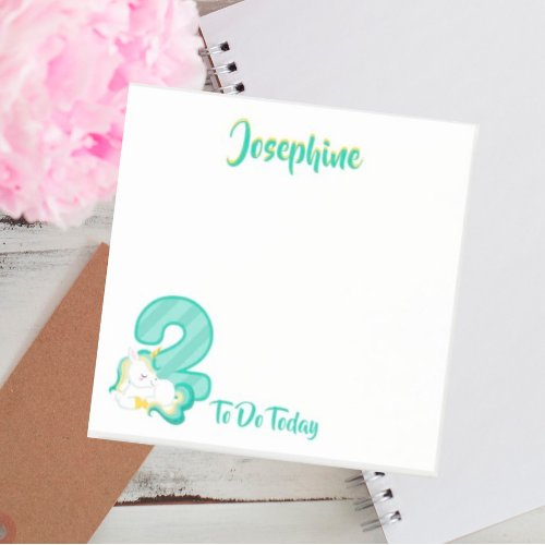 Cute Modern Chic Girly Script Name Post_it Notes