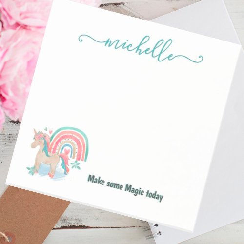 Cute Modern Chic Script Name   Post_it Notes