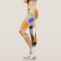 Cute modern classic beige and brown abstract