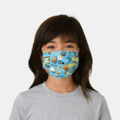 Cute Modern Colorful Construction Trucks Kids Kids' Cloth Face Mask (Worn)