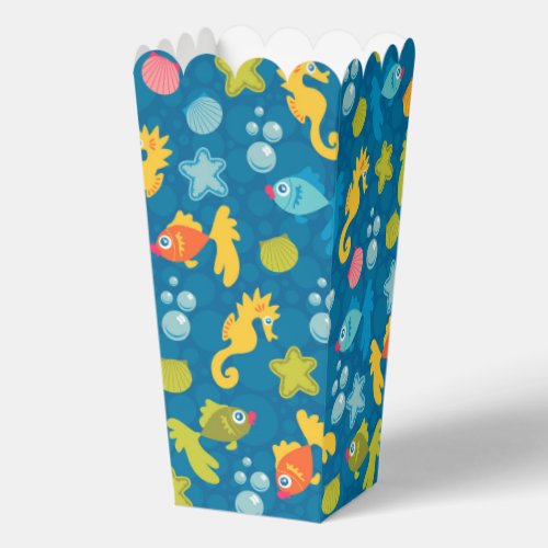 Cute Modern Colorful Fish Sea Animals Nature Kids Favor Boxes