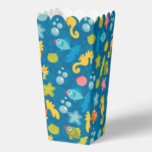 Cute Modern Colorful Fish Sea Animals Nature Kids Favor Boxes