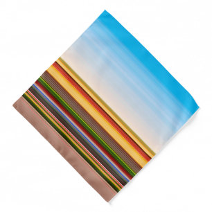 Cute modern colorful stripes bandana