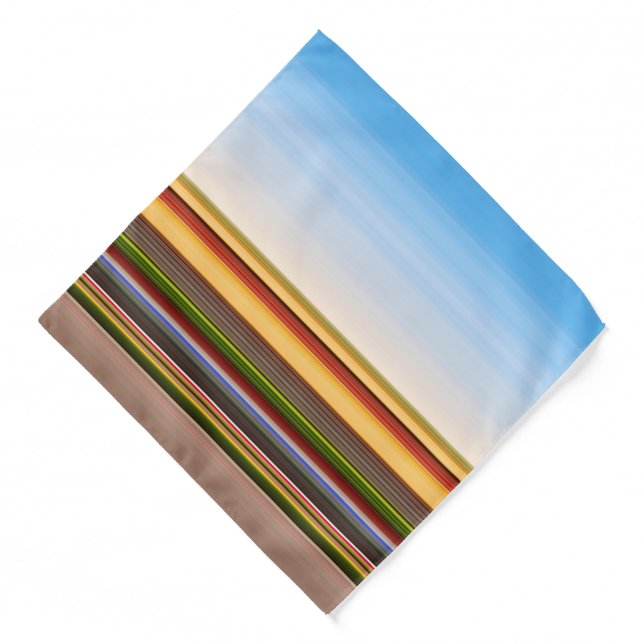 Cute modern colorful stripes bandana (Front)