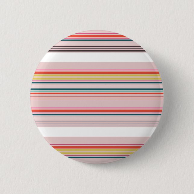 Cute modern colorful stripes button (Front)