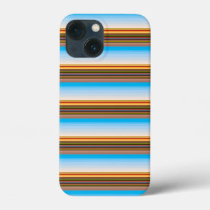 Cute modern colorful stripes iPhone 13 mini case