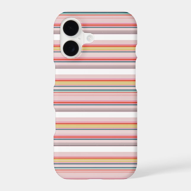Cute modern colorful stripes Case-Mate iPhone case (Back)