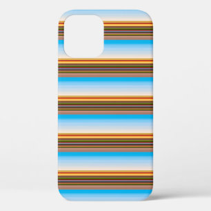 Cute modern colorful stripes iPhone 12 pro case