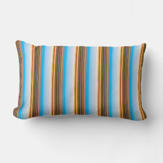 Cute modern colorful stripes lumbar pillow