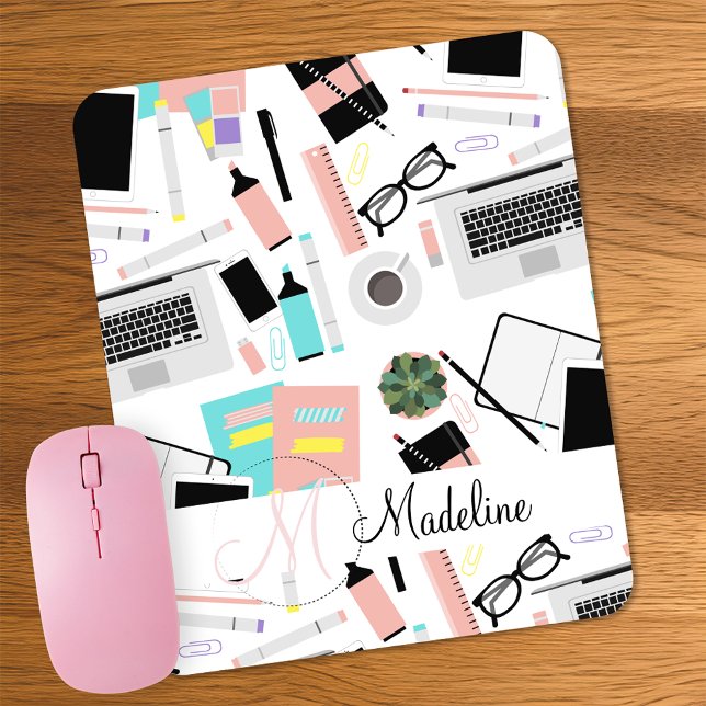 Cute Modern Custom Desktop Pattern Mouse Pad (Creator Uploaded)
