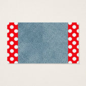 Cute Modern Denim Blue Jeans Card Trendy Pattern (Back)