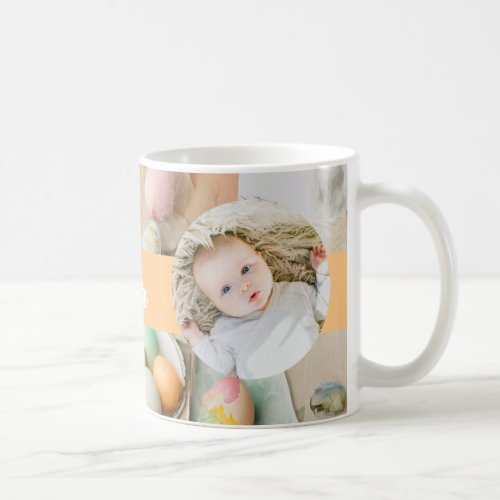 Cute Modern Easter collage scrapbook photo  Coffee Mug