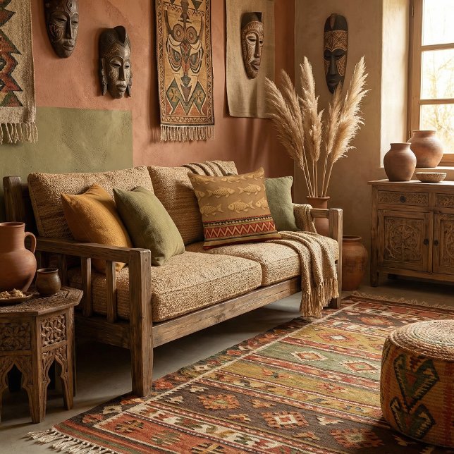 Cute Modern Fish Throw Pillow (Creator Uploaded)