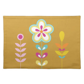 Cute Modern Flowers Placemat