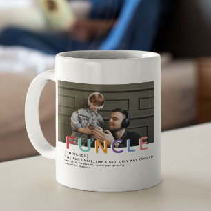 Cute Modern Funcle Tyopgraphy Photo  Coffee Mug